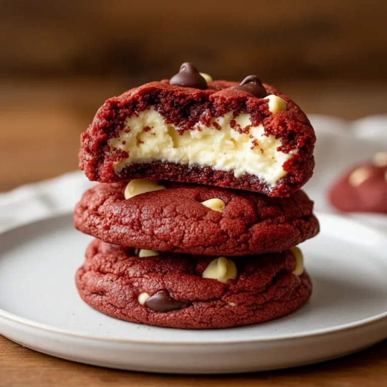 Cheesecake Stuffed Red Velvet Cookies – The Best of Both Worlds