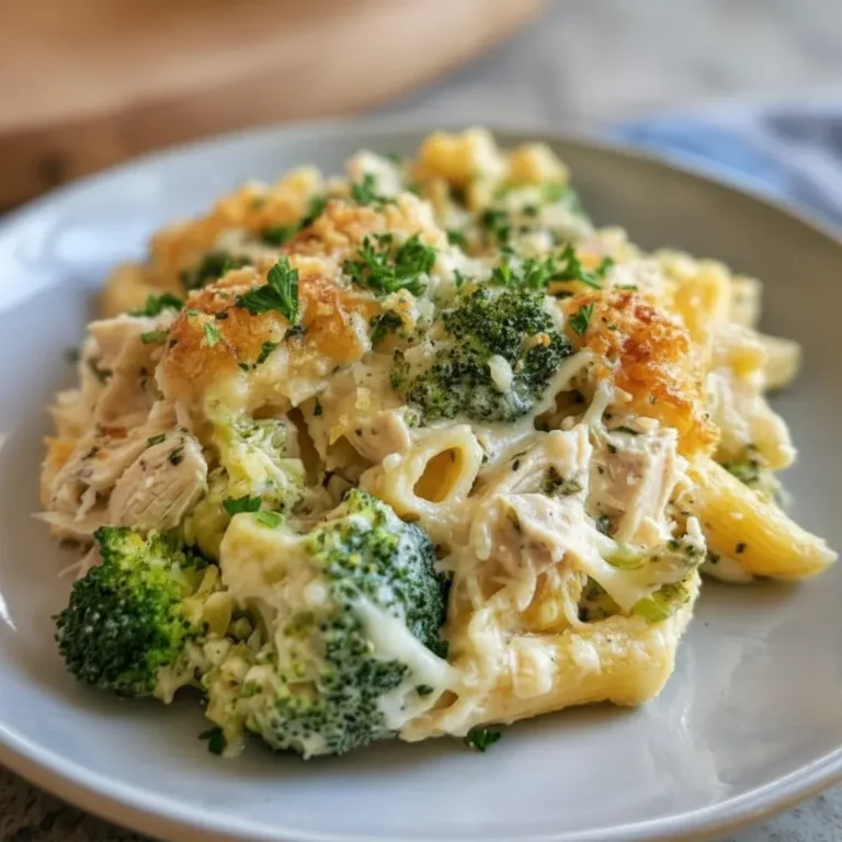 Chicken Broccoli Alfredo Bake: Cheesy Dinner