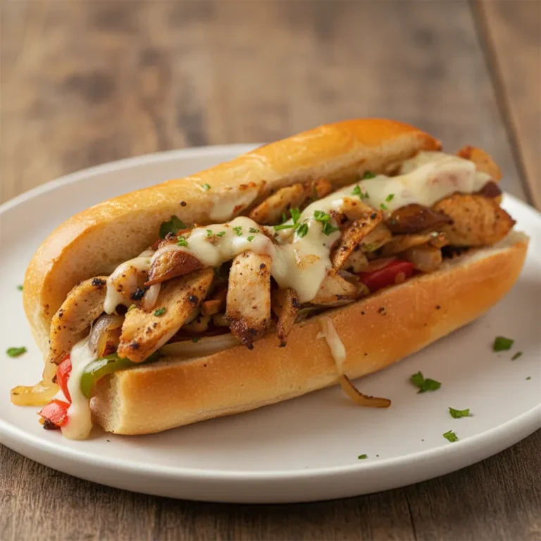 Chicken Philly Cheesesteak Sandwich – A Savory Classic