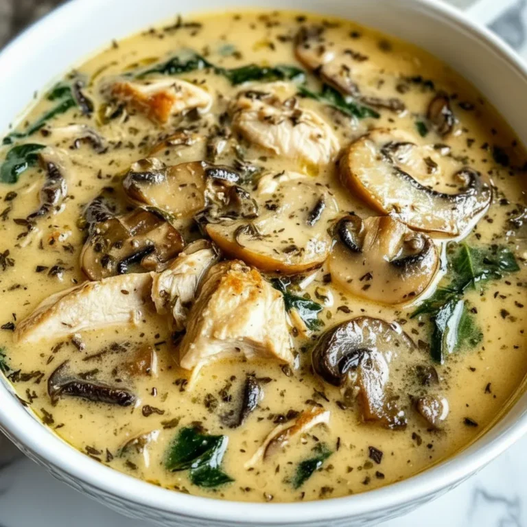 Clean Chicken Mushroom Soup: Low-Carb