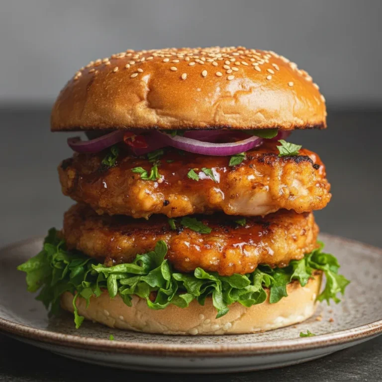 Crispy Honey-Mustard Chicken Burger: A Sweet & Savory Favorite