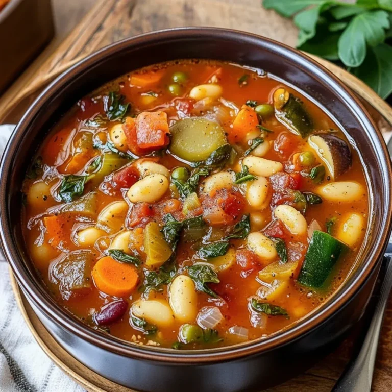Crockpot Minestrone Soup: Olive Garden Copycat