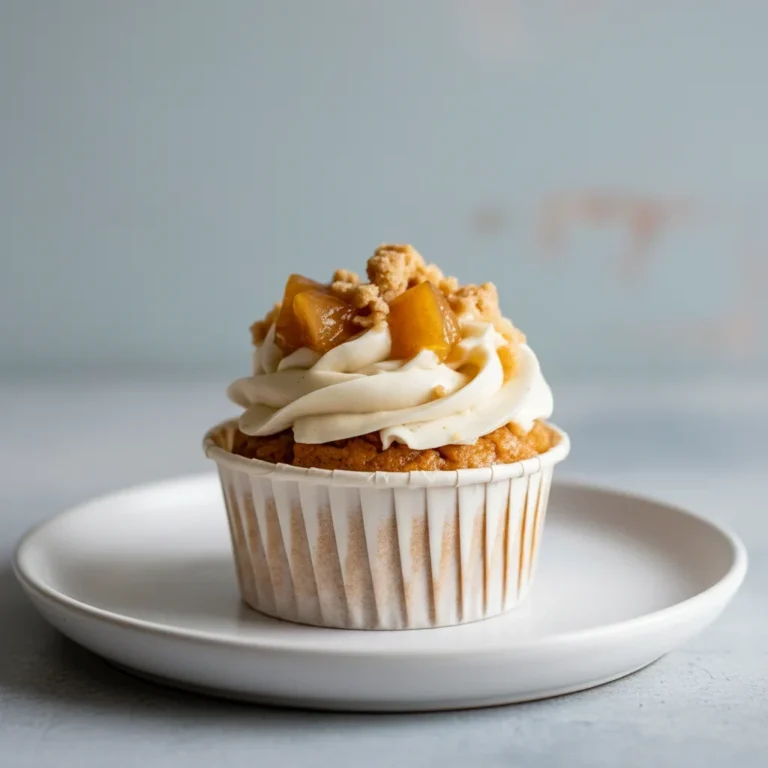 Fall Favorite: Apple Crisp Cupcakes with Caramel Drizzle