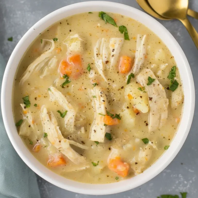 Healthy Chicken Pot Pie Soup Recipe