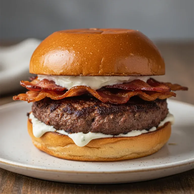 Juicy Ground Beef Smash Burgers with Feta Cheese