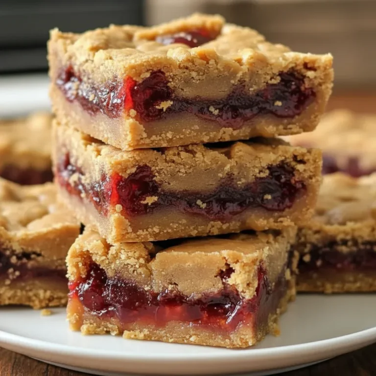 Peanut Butter and Jelly Bars – A Sweet & Chewy Nostalgic Treat