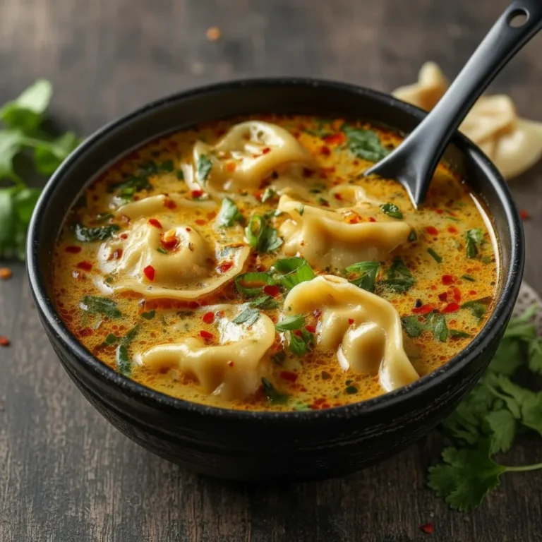 Thai Potsticker Coconut Soup Recipe