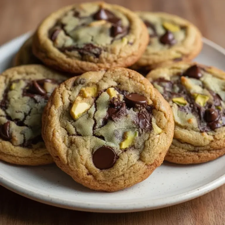The Best Pistachio Cream Chocolate Chip Cookies