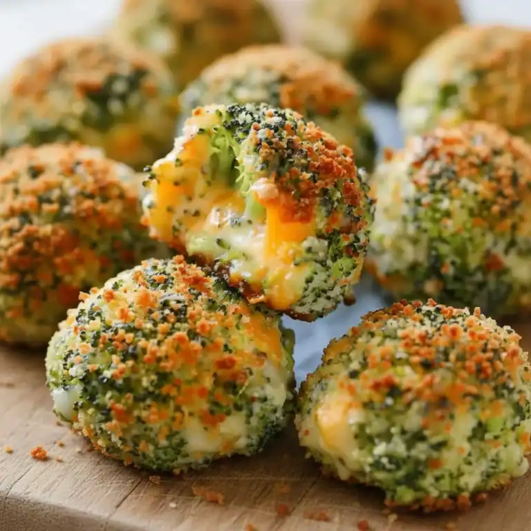 Baked Broccoli Cheese Balls Recipe Crispy Veggie Snack