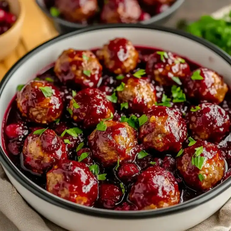 Christmas Cranberry Meatballs Recipe Sweet Savory App