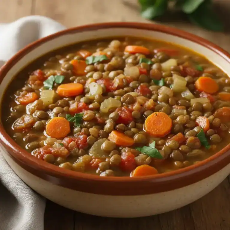 Mediterranean Lentil Vegetable Soup Recipe