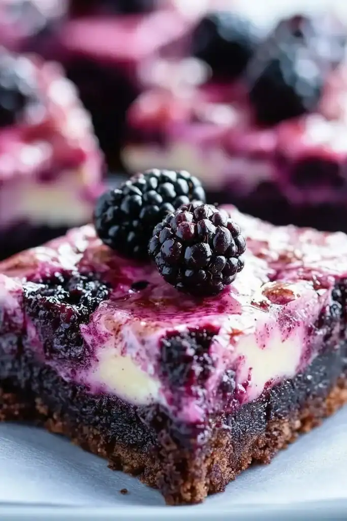 Blackberry Cheesecake Brownies Recipe