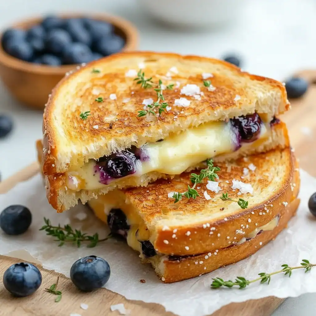 Blueberry Grilled Cheese Recipe - Gourmet Sweet and Savory