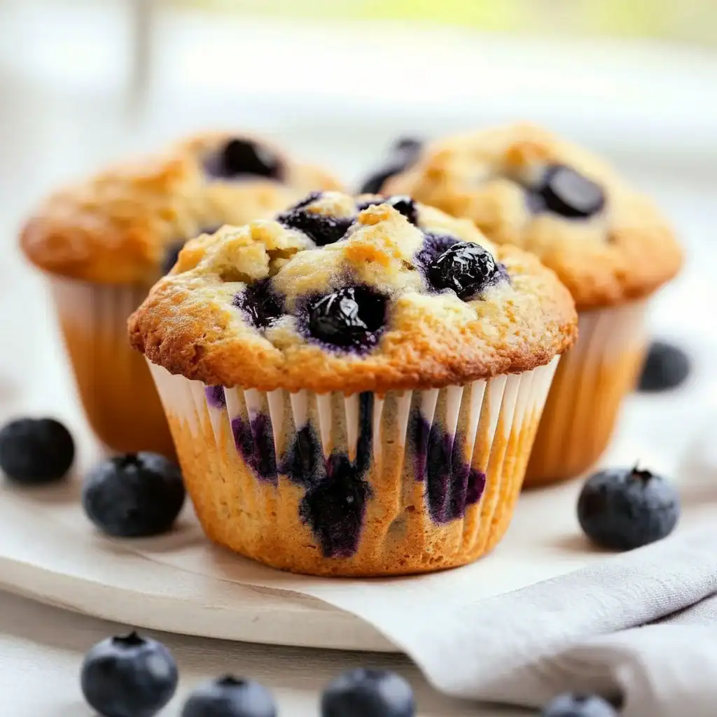 Blueberry Muffins | Bakery Style