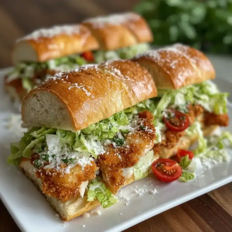 Caesar Sandwich Recipe - Crunchy Chicken Sourdough Melt