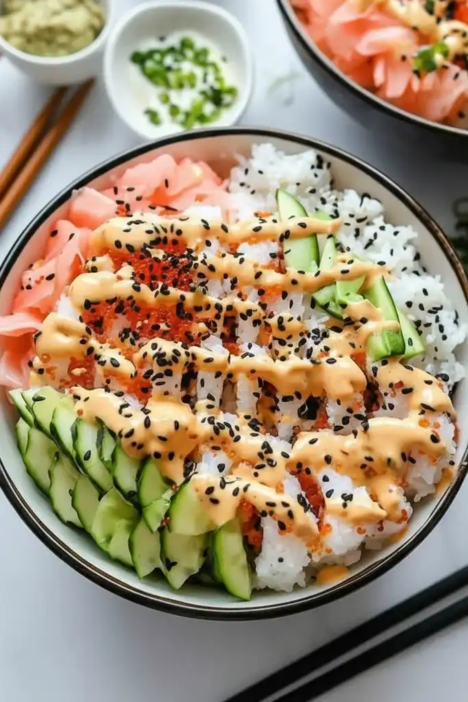California Roll Sushi Bowls Recipe