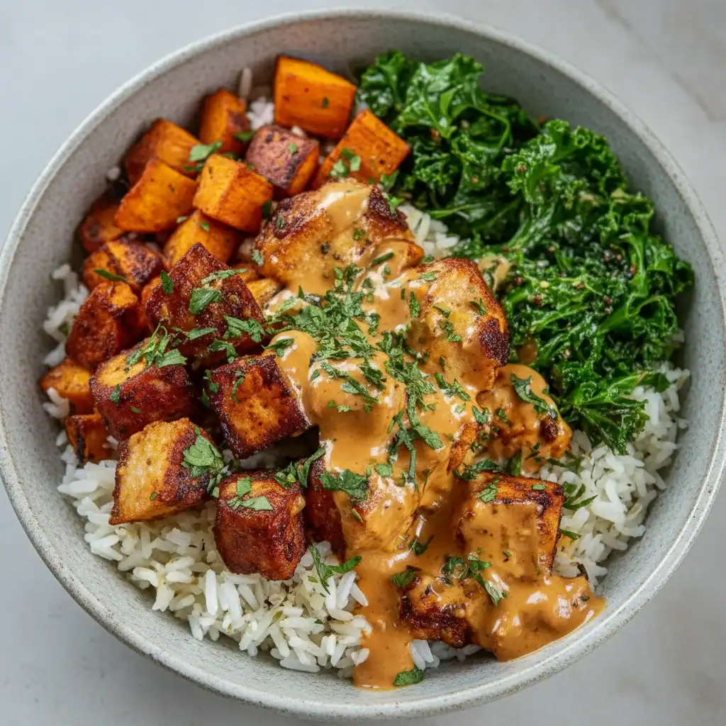 Chicken and Sweet Potato Bowls Recipe - Roasted and Hearty