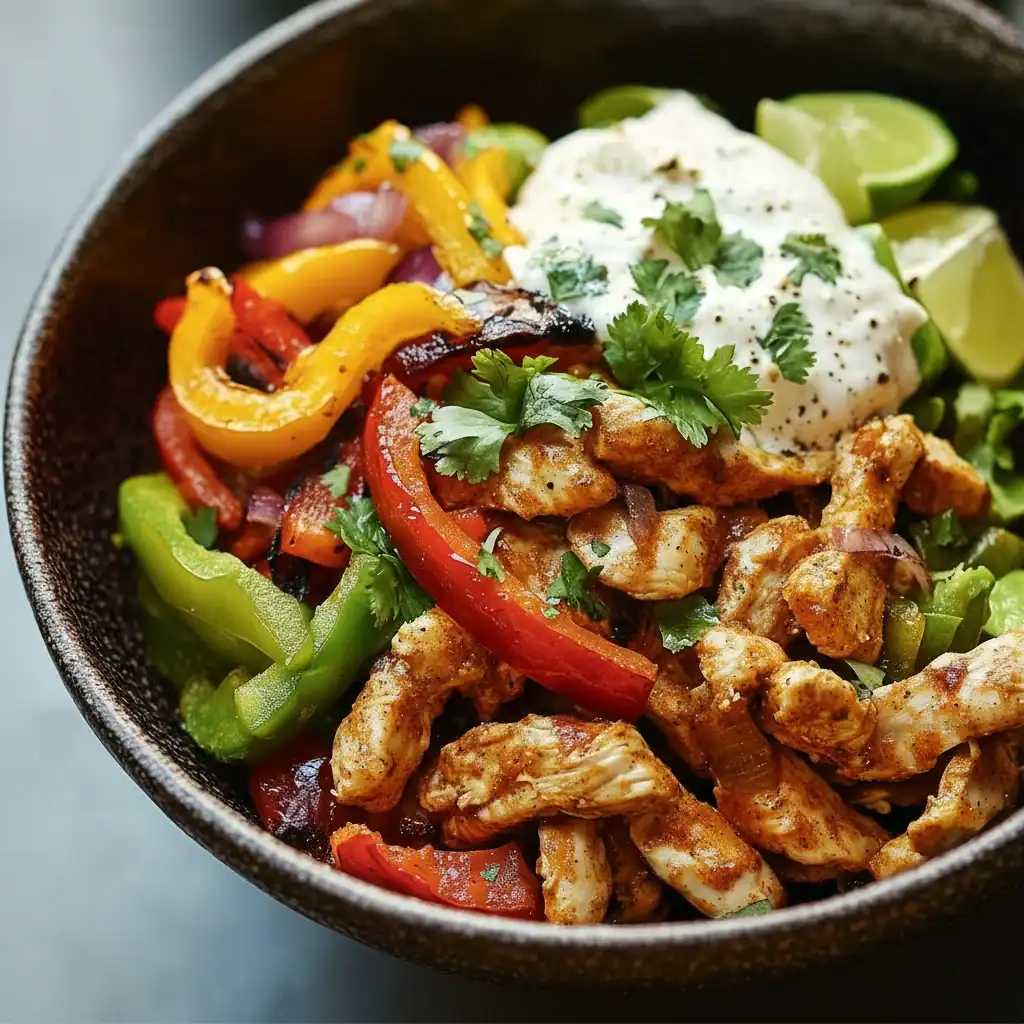 Chicken Fajita Bowl | Low Carb