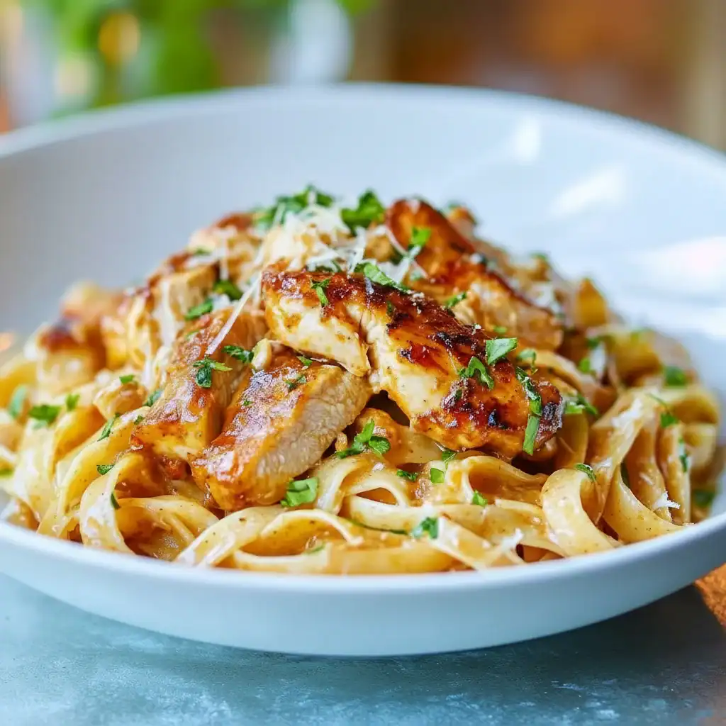 Chicken Fettuccine Recipe | Creamy