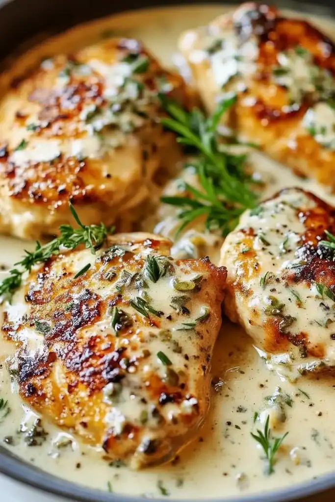 Creamy Garlic Herb Chicken Recipe