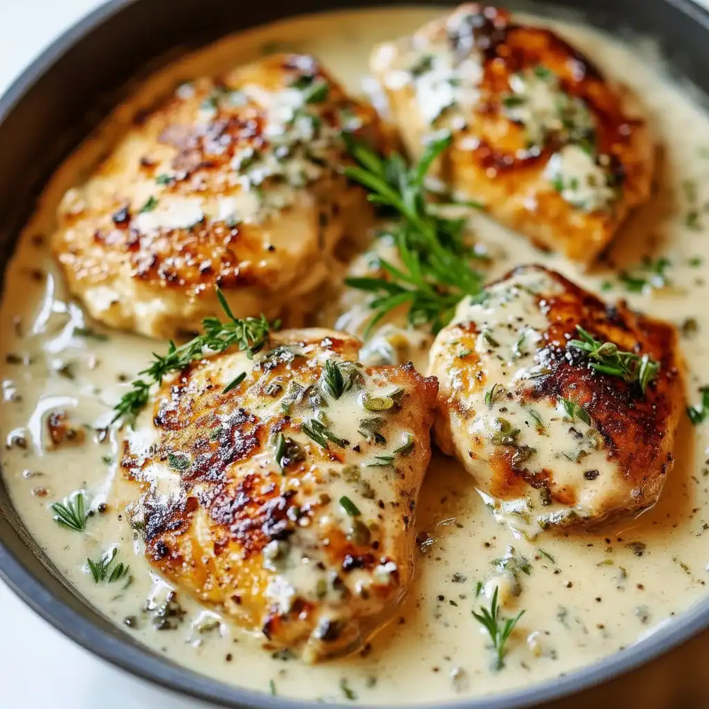 Creamy Garlic Herb Chicken Recipe