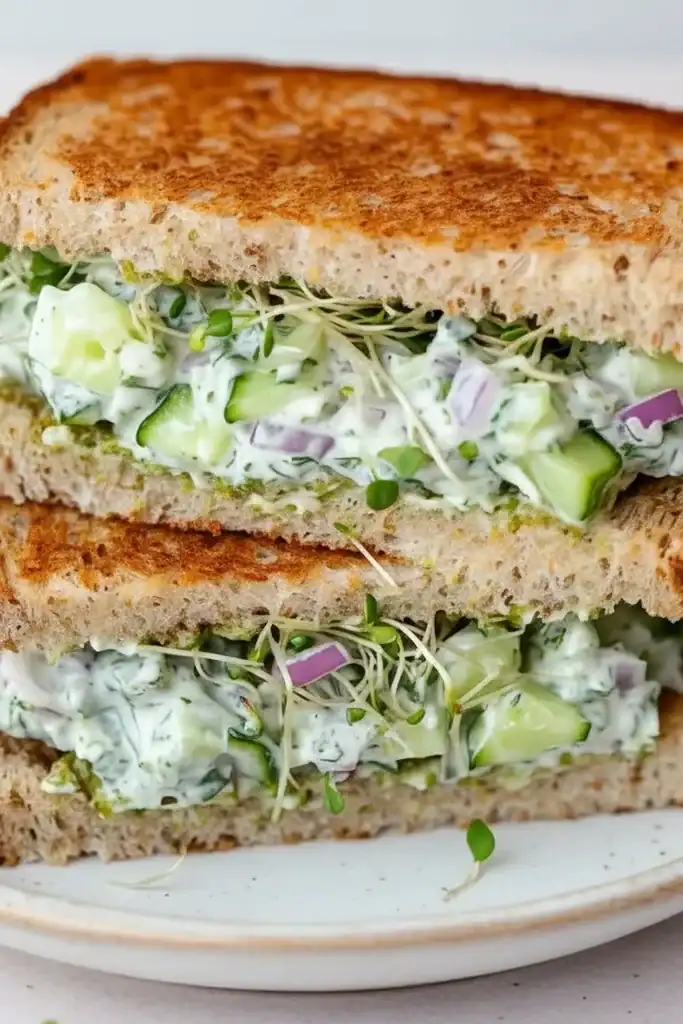 Cucumber Salad Sandwiches Recipe