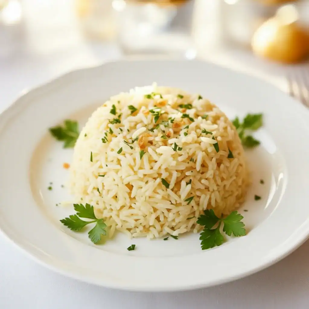 Garlic Butter Rice Recipe | Side Dish