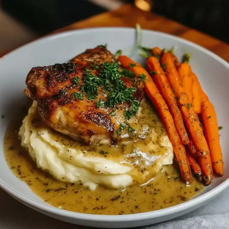 Garlic Herb Chicken Carrot Plate Recipe – Healthy Sheet Pan