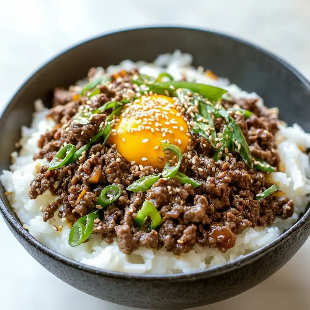 Korean Ground Beef Bowl Recipe | Quick Meal
