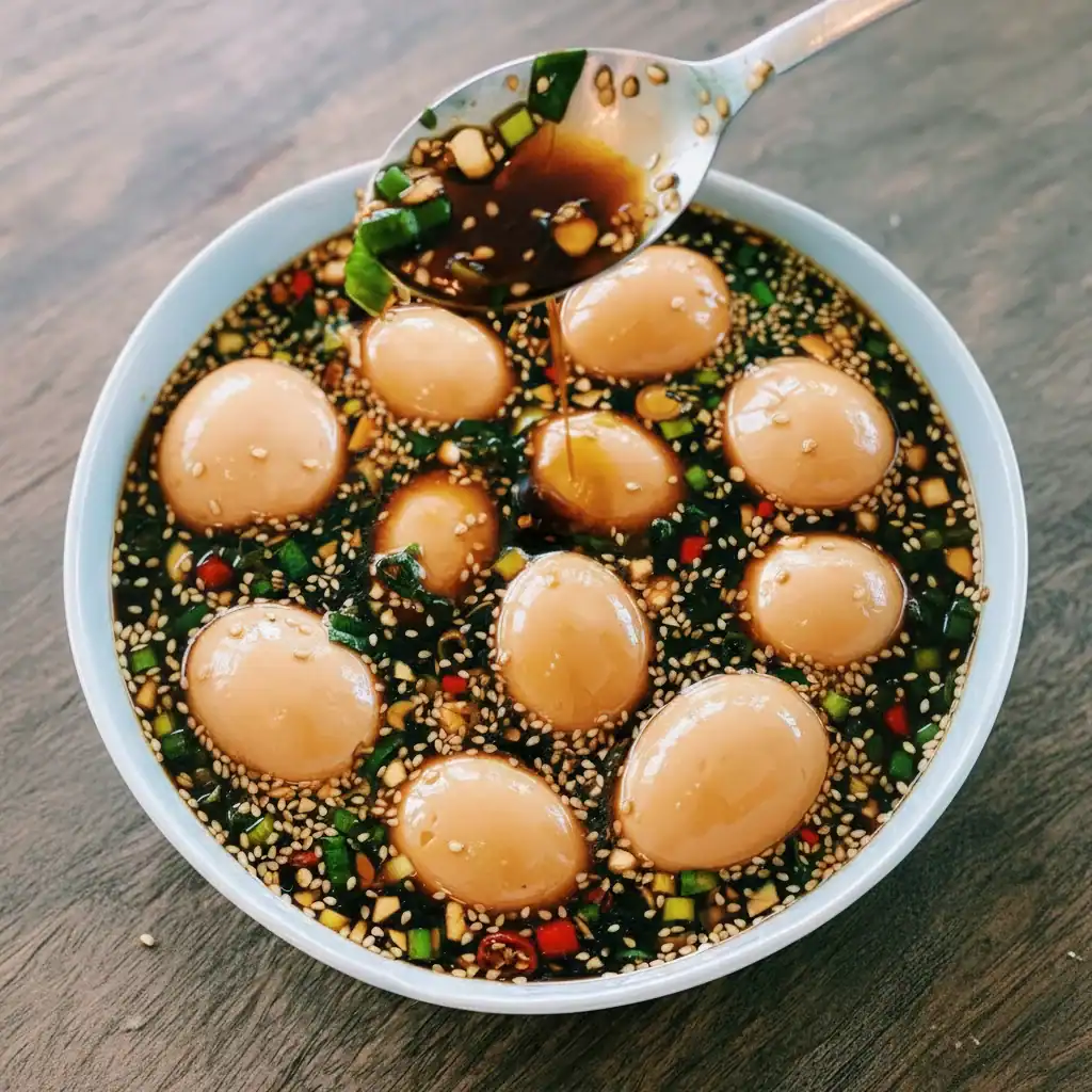 Korean Marinated Eggs Recipe - Savory Mayak Gyeran