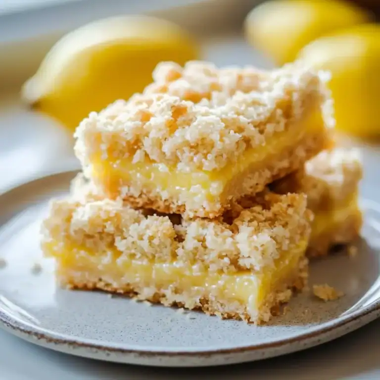 Lemon Crumb Bars Recipe | Zesty Dessert