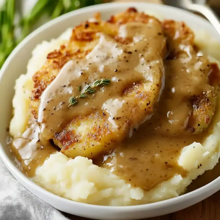 Mashed Potatoes With Country-Style Gravy