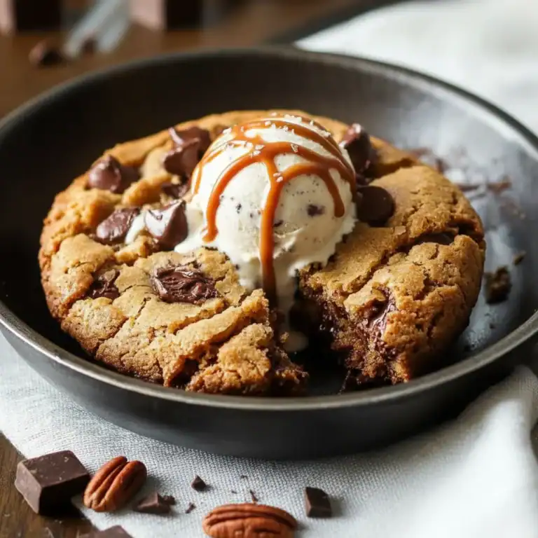 Skillet Cookie Recipe | Warm Dessert