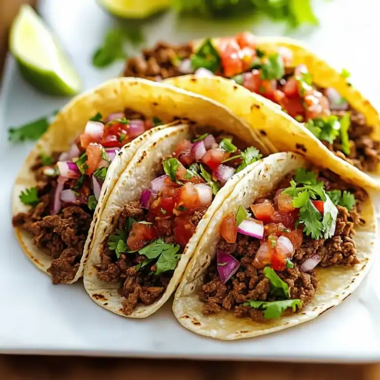 Spicy Beef Tacos | Mexican Dinner