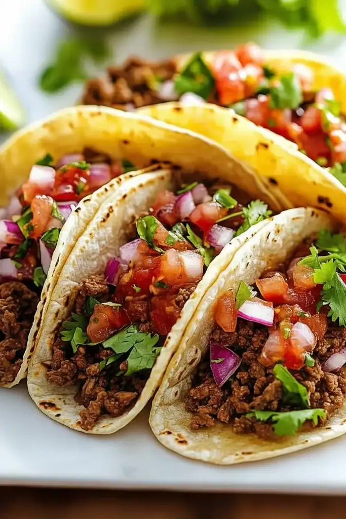 Spicy Beef Tacos