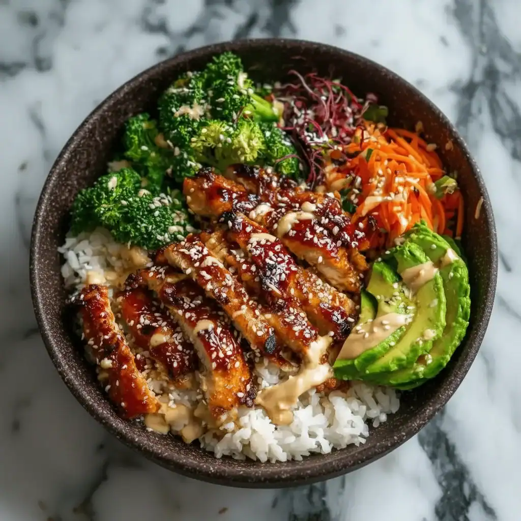 Sticky Chicken Bowls with Broccoli Recipe - Bold Glazed Lunch