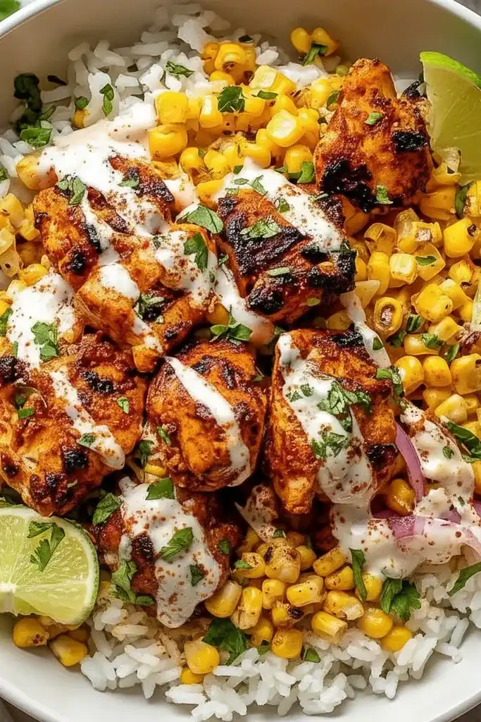 Street Corn Chicken Bowl Recipe