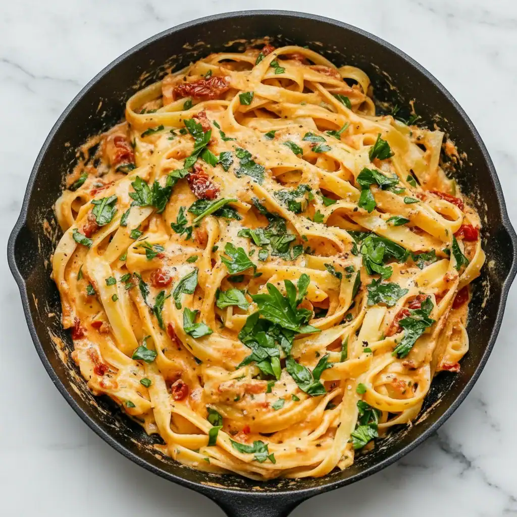 Sun Dried Tomato Vegan Pasta Recipe - Creamy Italian Style