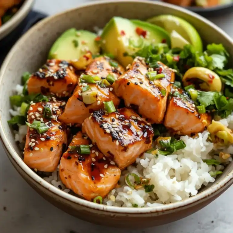 Sweet Chili Salmon Bowl Recipe – Spicy Nutritious Meal