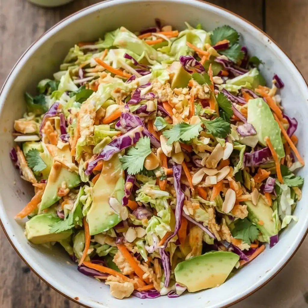 Thai Salad with Avocado Recipe - Refreshing Shredded Zest