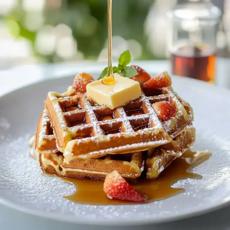 Waffles With Butter And Syrup Recipe