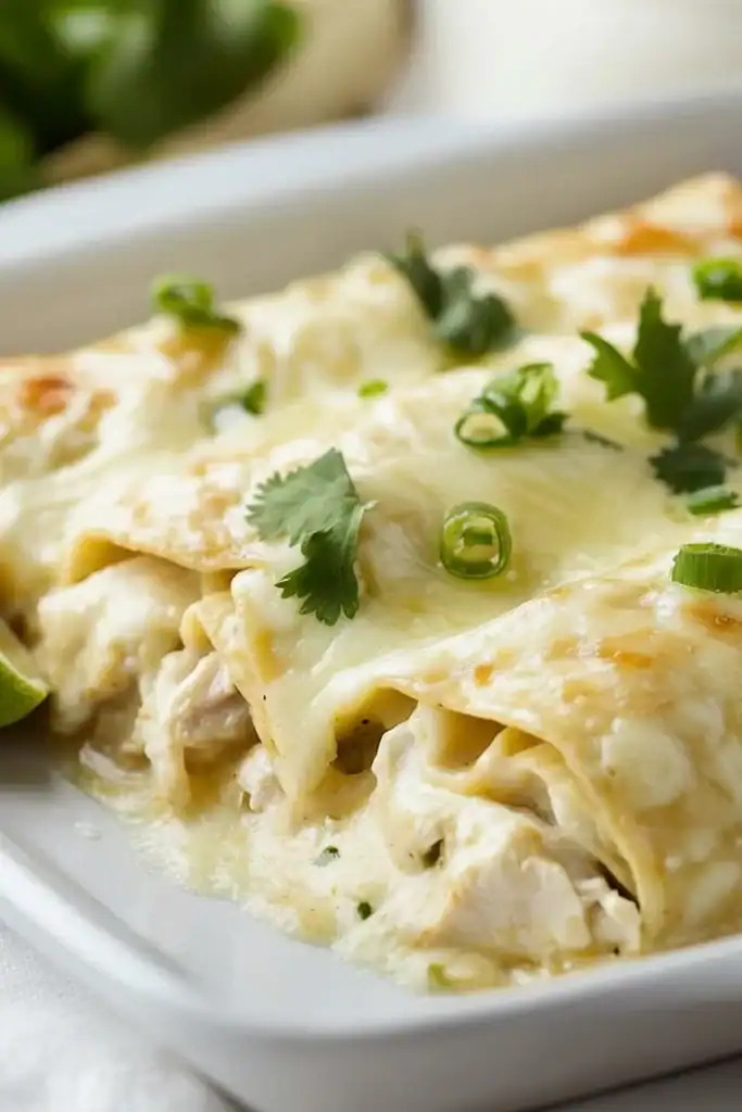 White Chicken Enchiladas Recipe