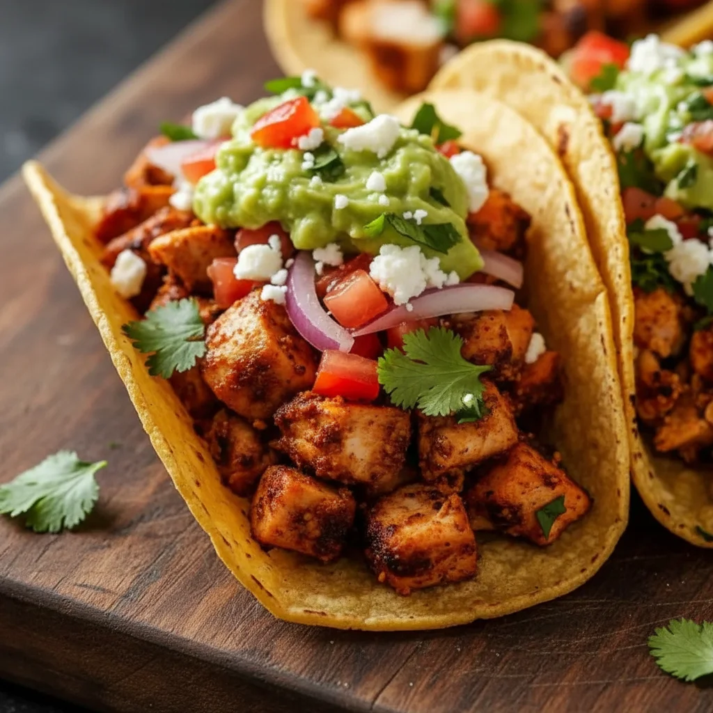 Authentic Chicken Street Tacos