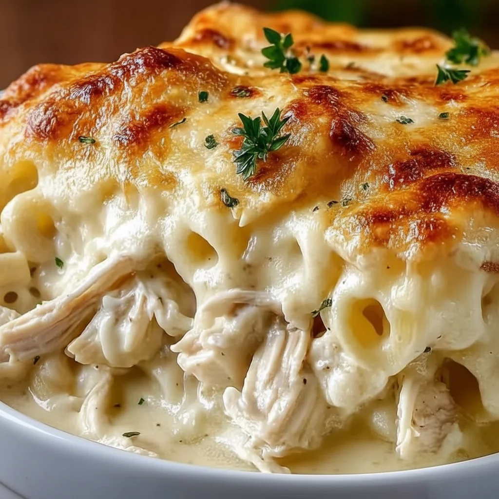 Baked Chicken Alfredo Casserole