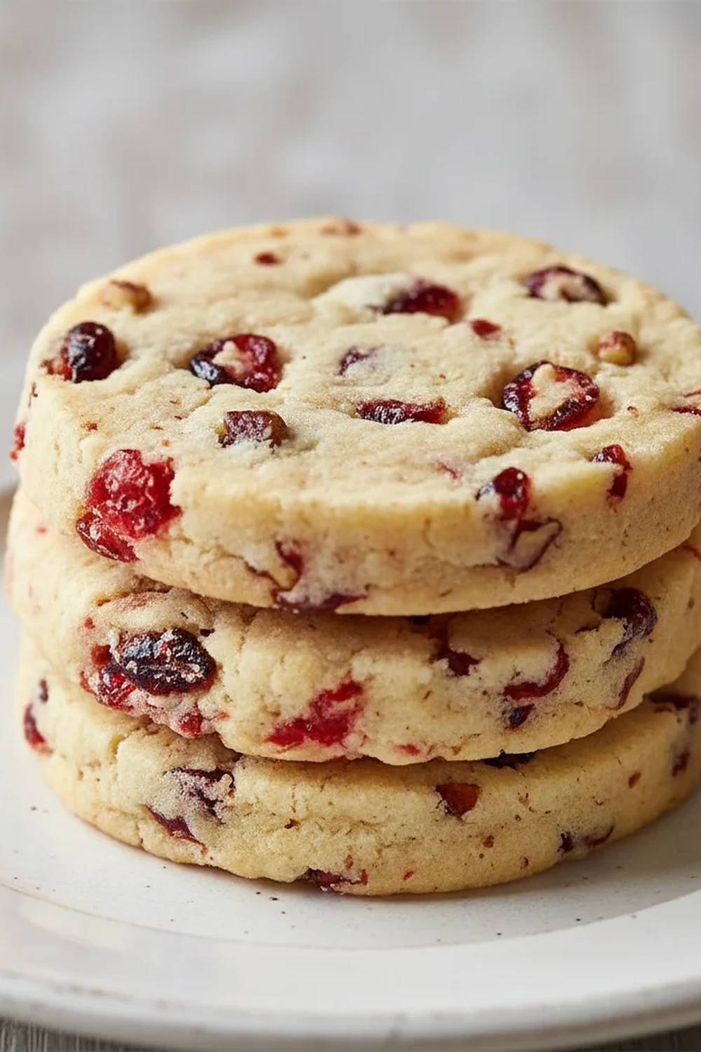 Cranberry Shortbread Cookies
