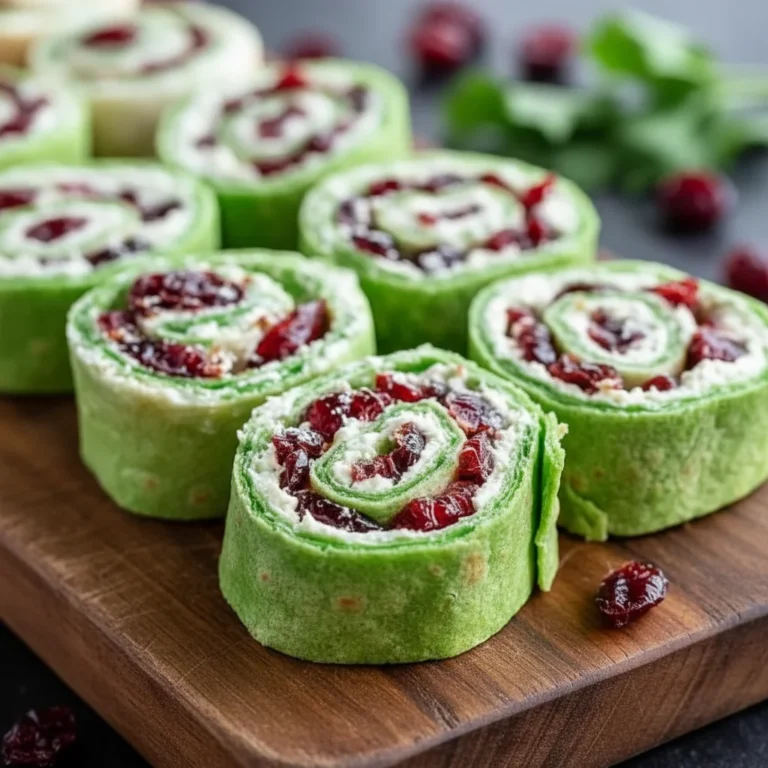 Cheesy Christmas Cranberry Pinwheels