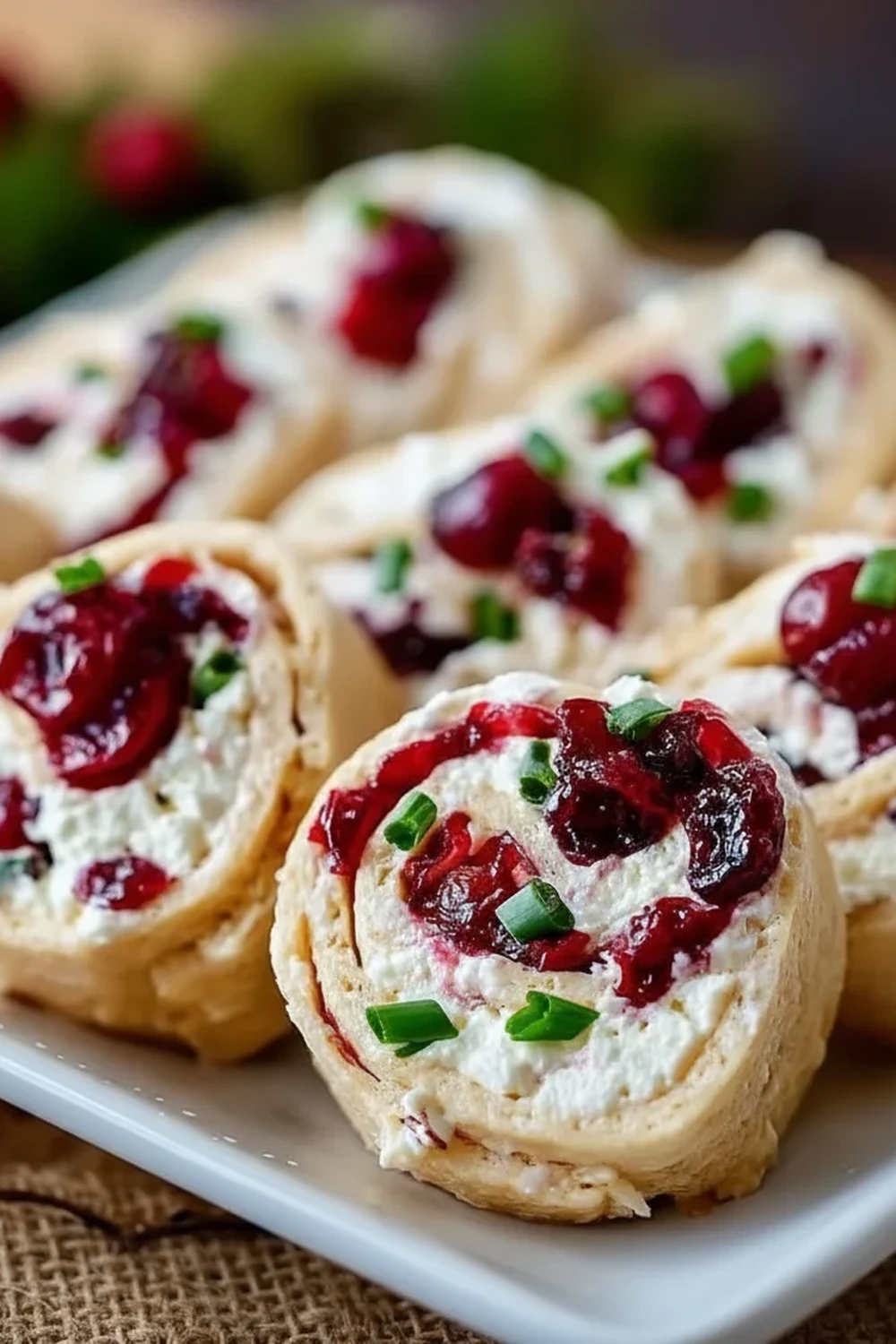 Christmas Cranberry Roll Ups