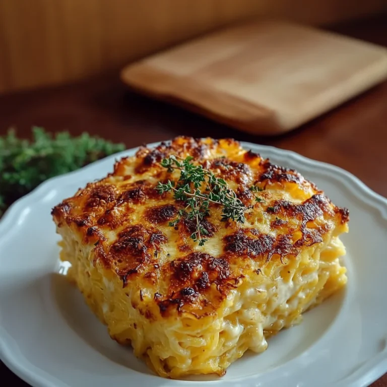 Cheesy Spaghetti Squash Au Gratin