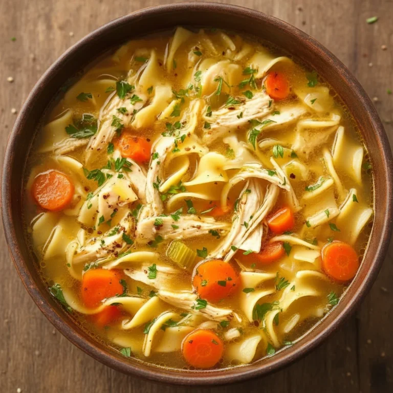 Classic Homemade Chicken Noodle Soup