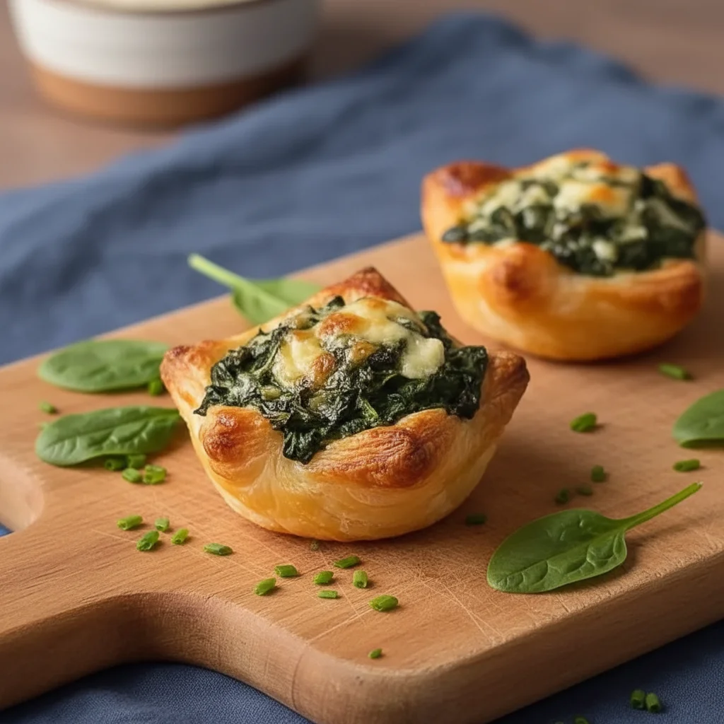 Flaky Baked Spinach Puffs